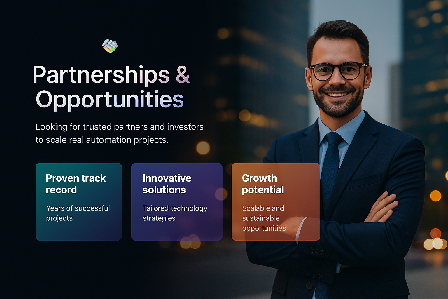 Partnership illustration mobile